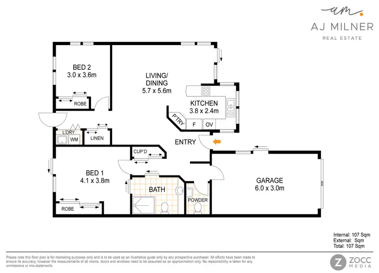 Floorplan of Homely unit listing, 68/31 North Street, Caloundra QLD 4551