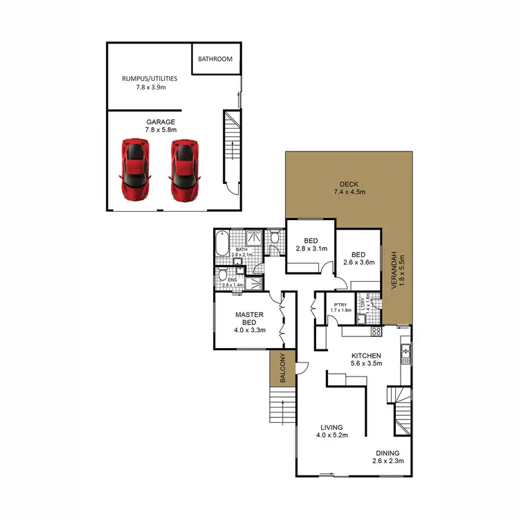 Floorplan of Homely house listing, 18 Constantia Drive, Petrie QLD 4502