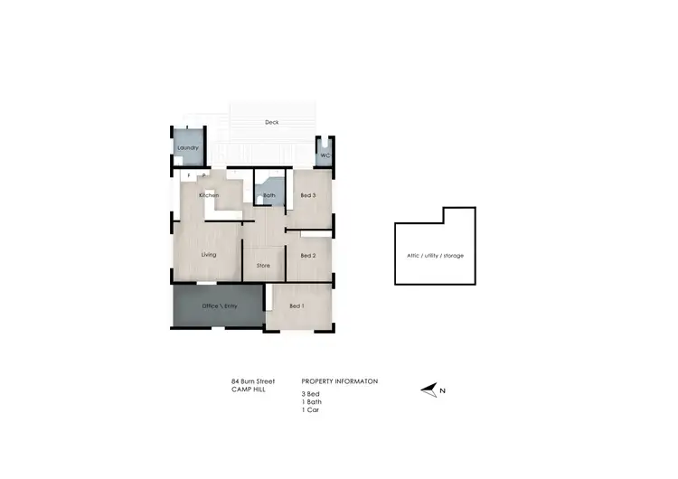 Floorplan of Homely house listing, 84 Burn Street, Camp Hill QLD 4152