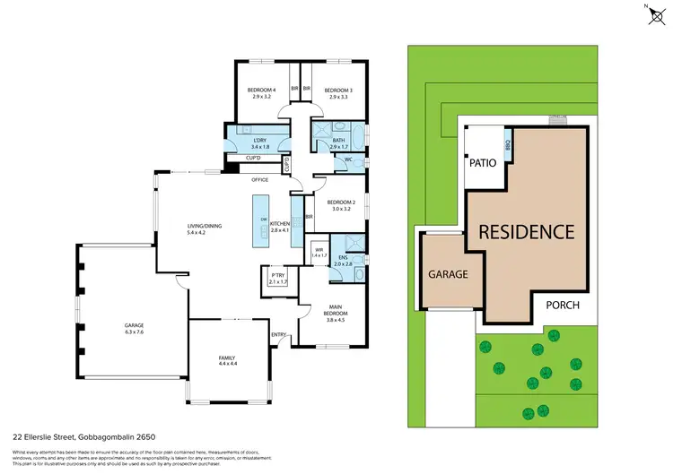 Floorplan of Homely house listing, 22 Ellerslie Street, Gobbagombalin NSW 2650