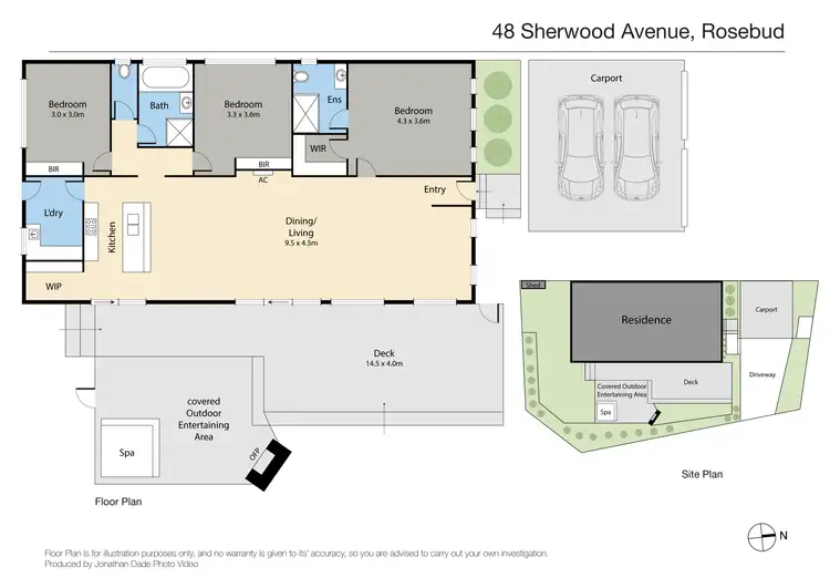 Floorplan of Homely house listing, 48 Sherwood Avenue, Rosebud VIC 3939