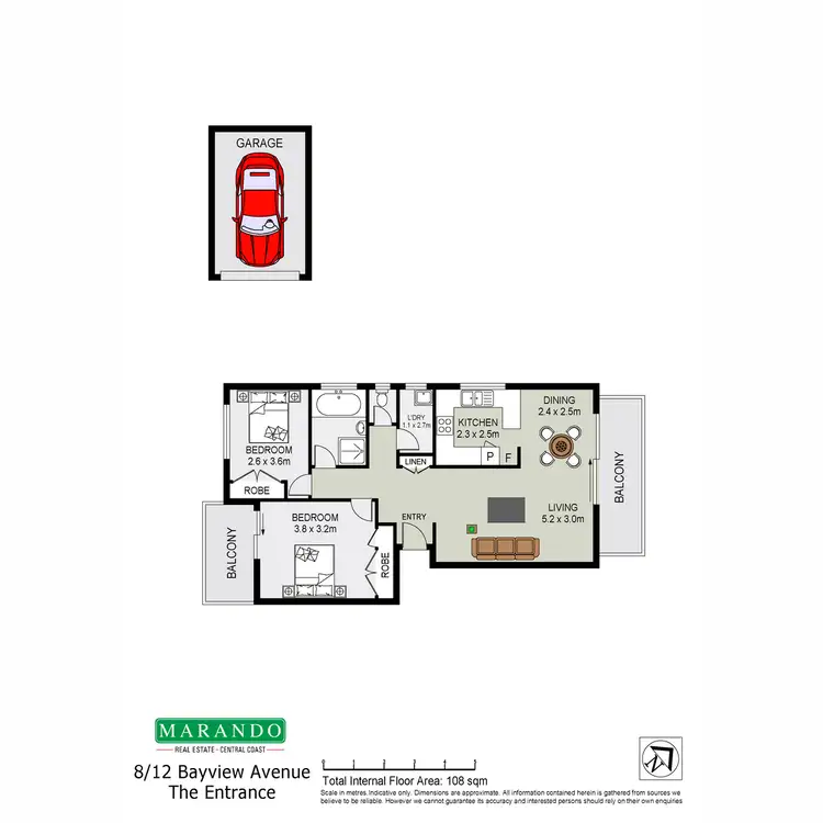 Floorplan of Homely unit listing, 8/12 Bayview Avenue, The Entrance NSW 2261