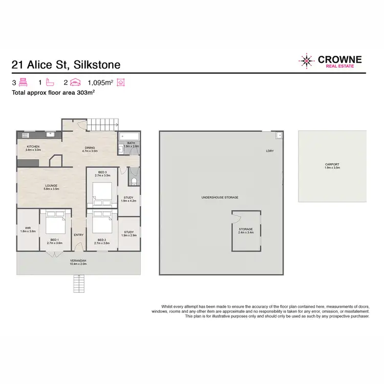 Floorplan of Homely house listing, 21 Alice Street, Silkstone QLD 4304