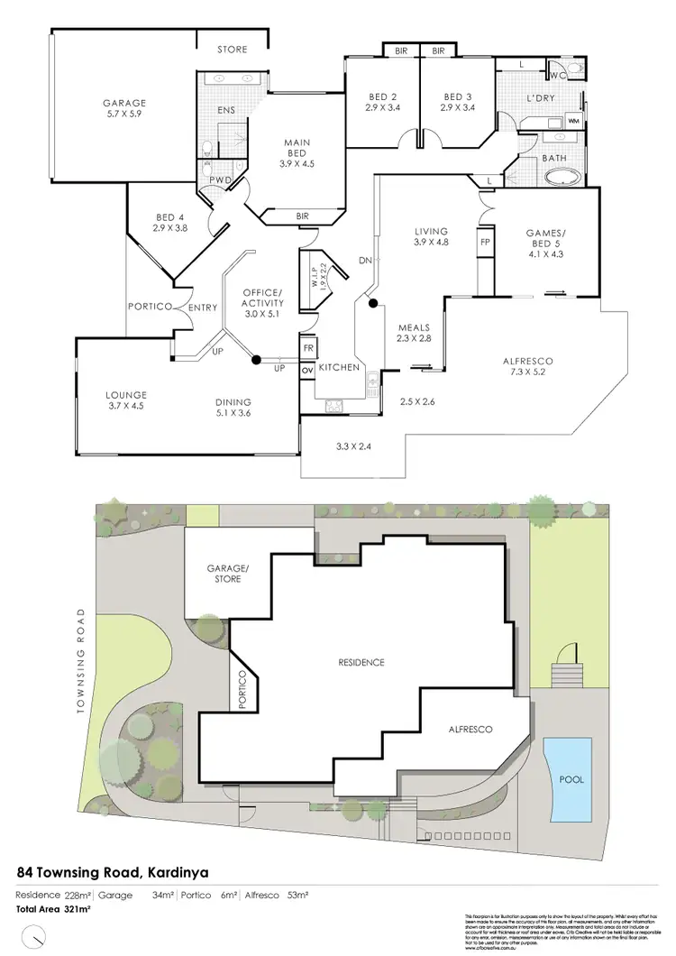 Floorplan of Homely house listing, 84 Townsing Road, Kardinya WA 6163