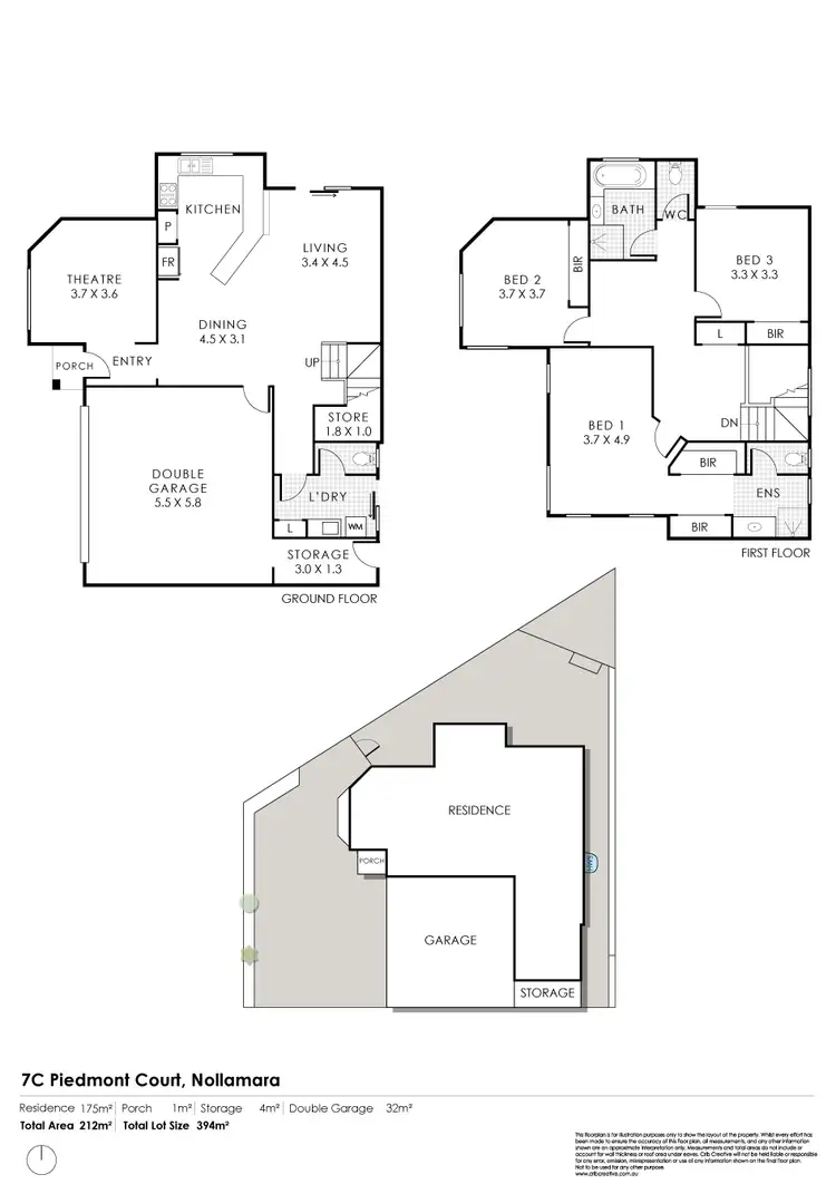 Floorplan of Homely townhouse listing, 7C Piedmont Court, Nollamara WA 6061