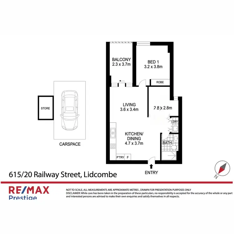 Floorplan of Homely apartment listing, 615/20 Railway Street, Lidcombe NSW 2141