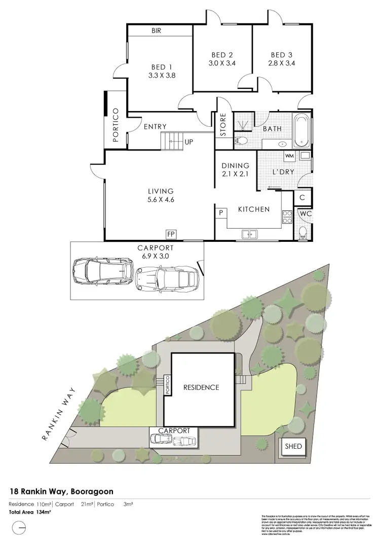 Floorplan of Homely house listing, 18 Rankin Way, Booragoon WA 6154