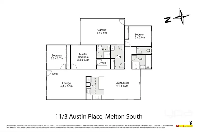 Floorplan of Homely unit listing, 11/3 Austin Place, Melton South VIC 3338