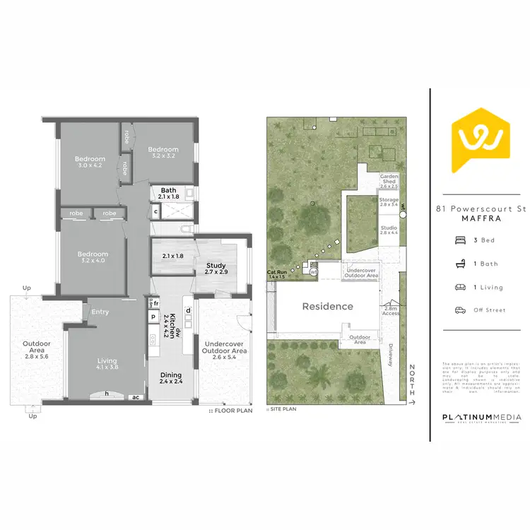Floorplan of Homely house listing, 81 Powerscourt Street, Maffra VIC 3860