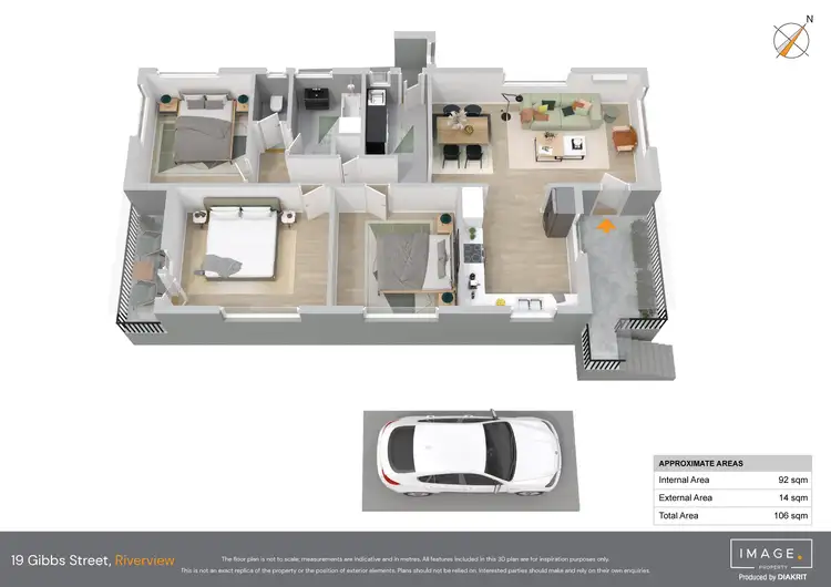 Floorplan of Homely house listing, 19 Gibbs Street, Riverview QLD 4303