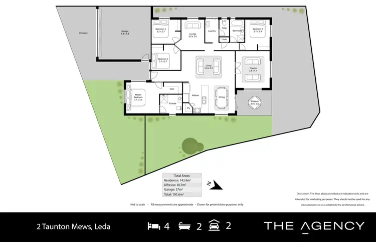 Floorplan of Homely house listing, 2 Taunton Mews, Leda WA 6170