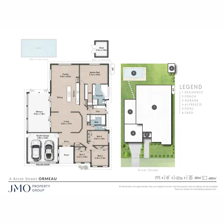 Floorplan of Homely house listing, 4 Arcot Street, Ormeau QLD 4208
