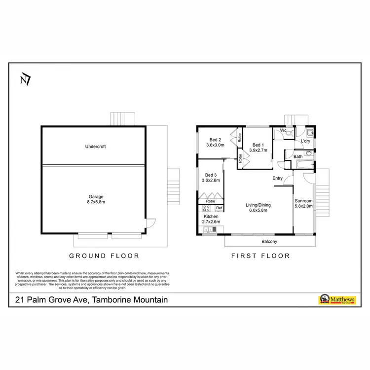 Floorplan of Homely house listing, 21-23 Palm Grove Avenue, Tamborine Mountain QLD 4272