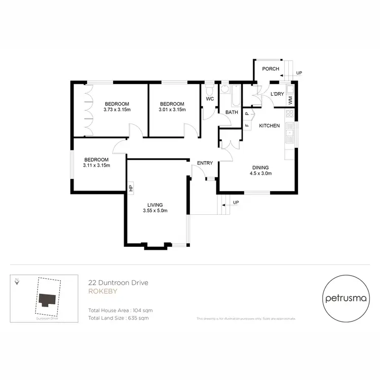 Floorplan of Homely house listing, 22 Duntroon Drive, Rokeby TAS 7019
