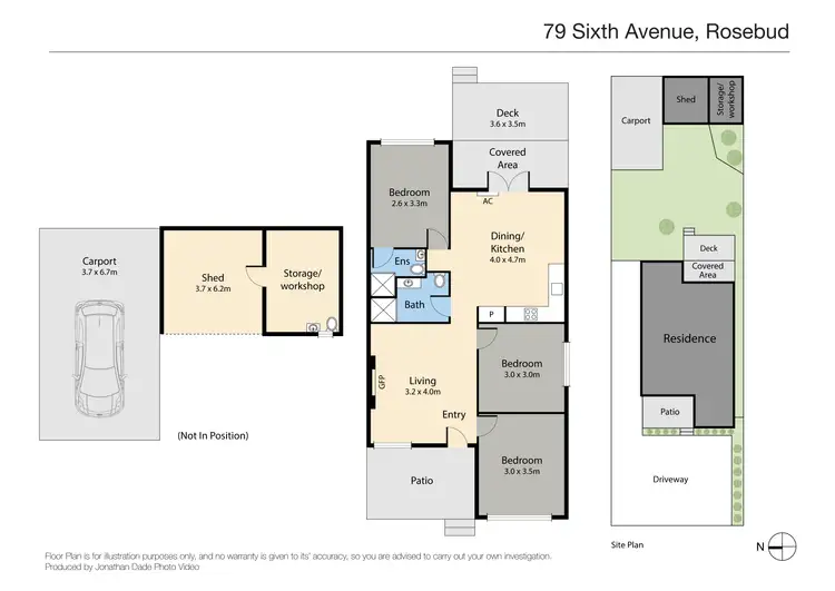 Floorplan of Homely house listing, 79 Sixth Avenue, Rosebud VIC 3939