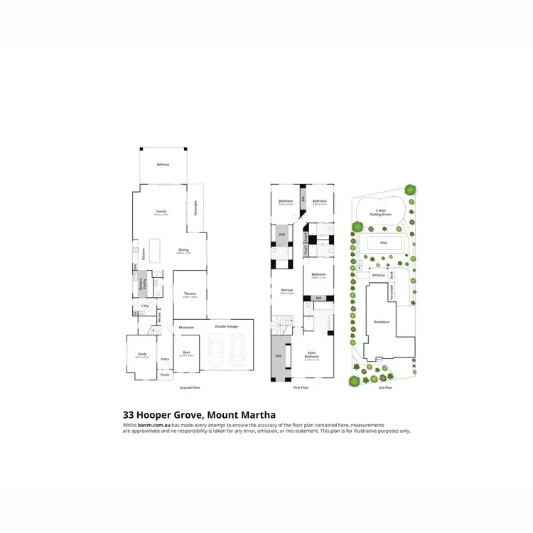 Floorplan of Homely house listing, 33 Hooper Grove, Mount Martha VIC 3934