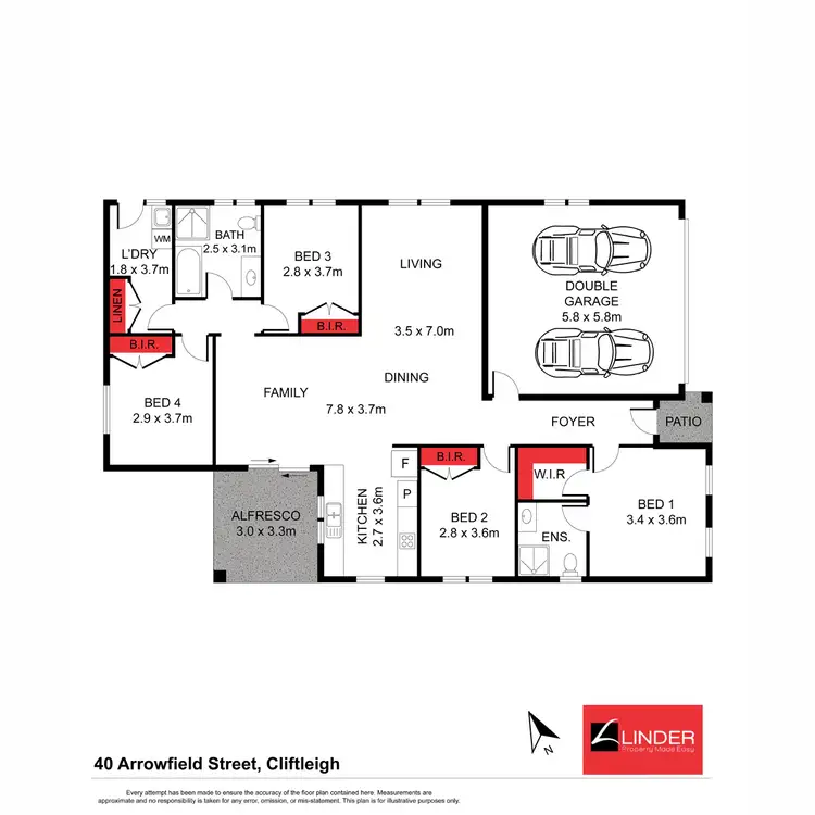 Floorplan of Homely house listing, 40 Arrowfield Street, Cliftleigh NSW 2321