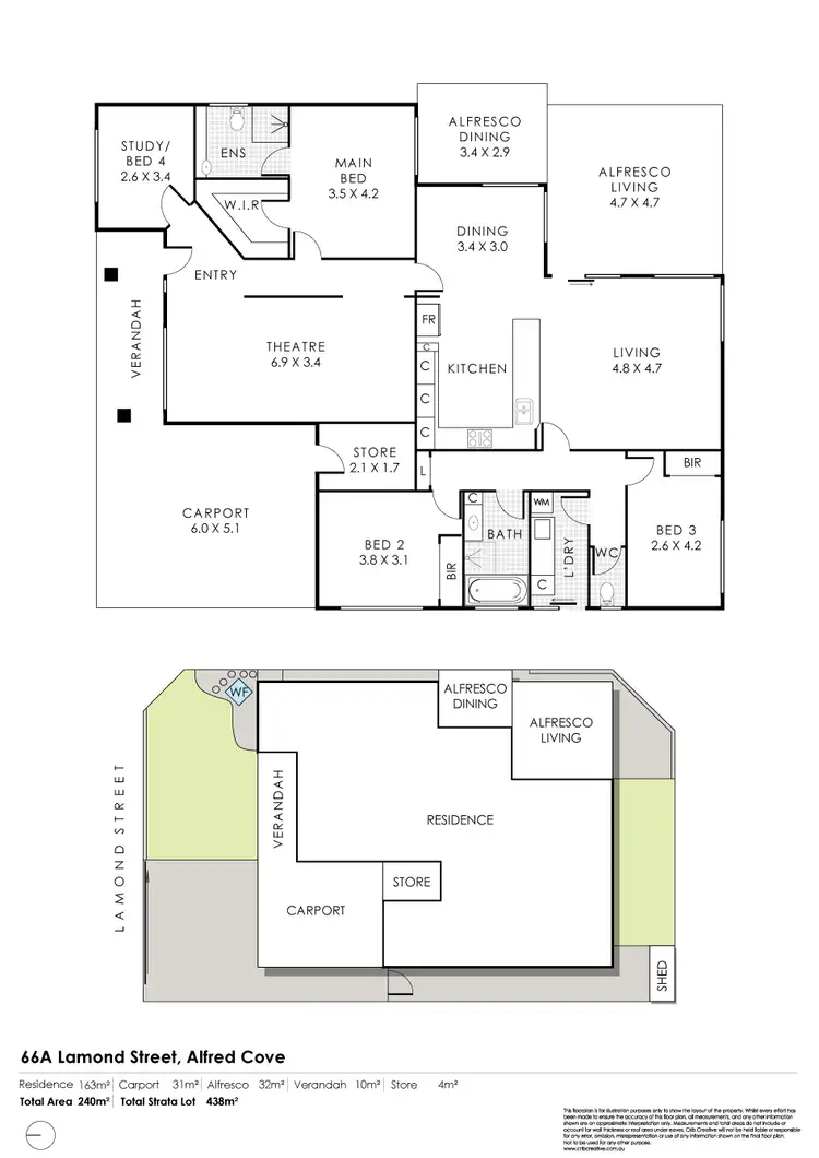 Floorplan of Homely house listing, 66A Lamond Street, Alfred Cove WA 6154