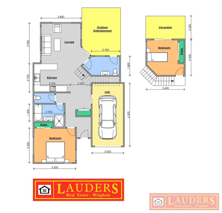 Floorplan of Homely unit listing, 3/1 Ruth Street, Wingham NSW 2429