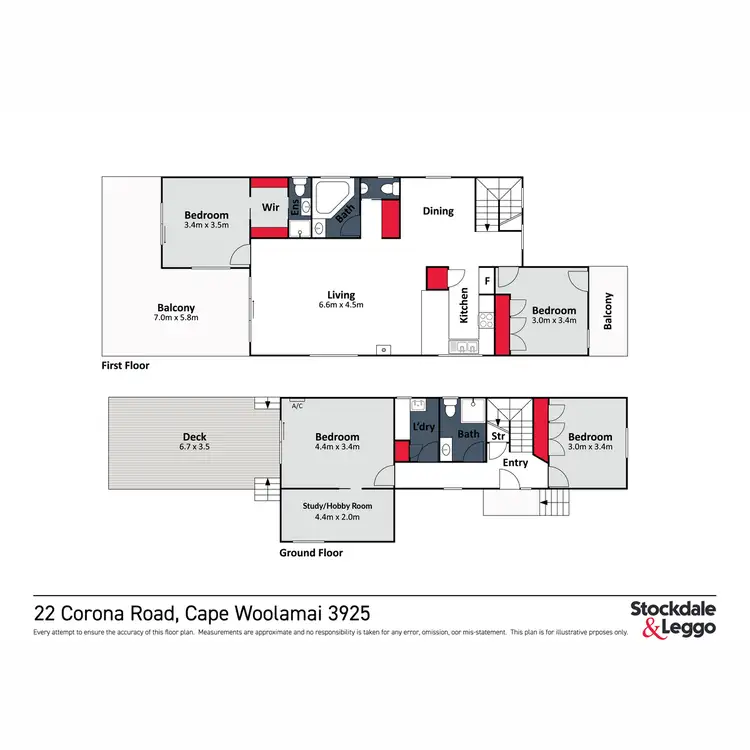 Floorplan of Homely house listing, 22 Corona Road, Cape Woolamai VIC 3925
