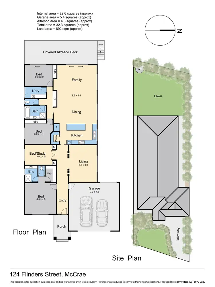 Floorplan of Homely house listing, 124 Flinders Street, Mccrae VIC 3938