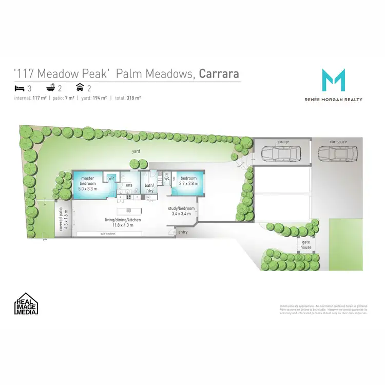 Floorplan of Homely unit listing, 117/85 Palm Meadows Drive, Carrara QLD 4211