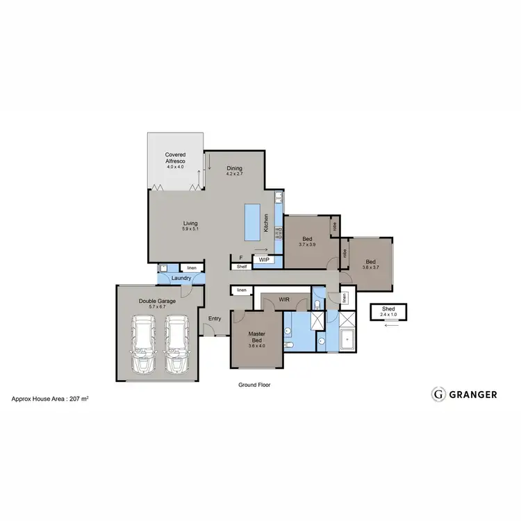 Floorplan of Homely house listing, 58 Austin Avenue, Mccrae VIC 3938
