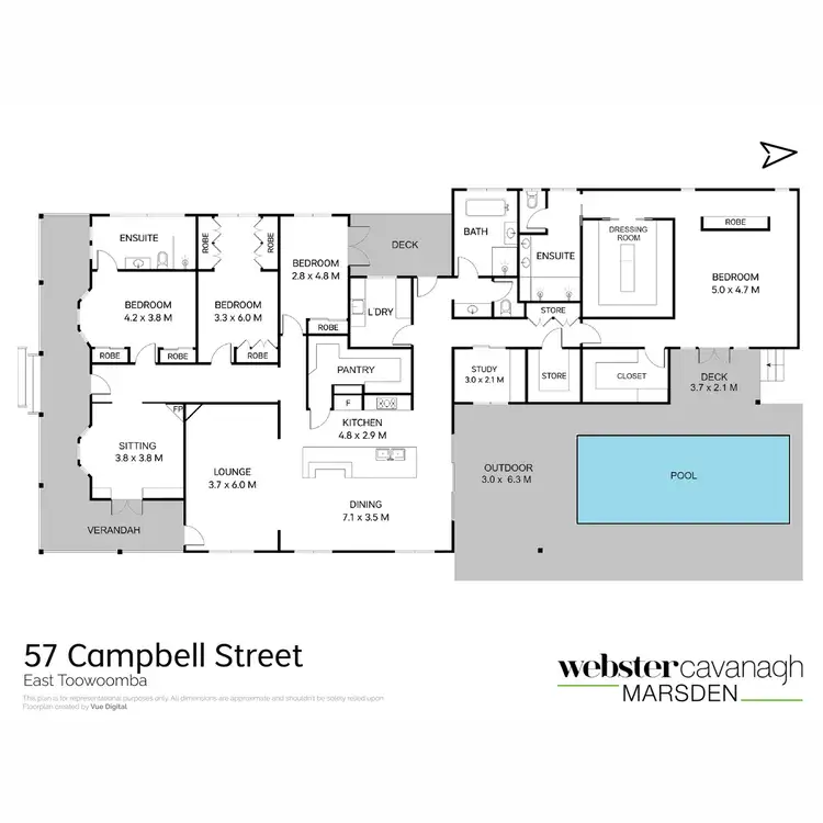 Floorplan of Homely house listing, 57 Campbell Street, East Toowoomba QLD 4350