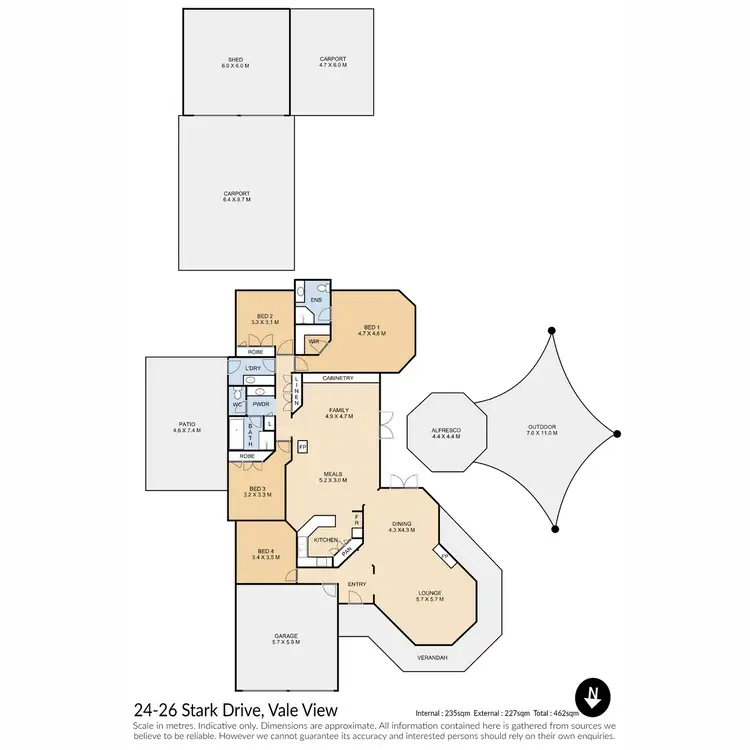 Floorplan of Homely house listing, 24-26 Stark Drive, Vale View QLD 4352