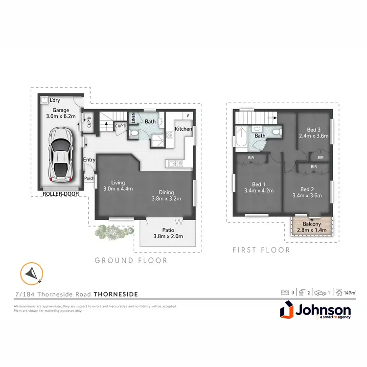 Floorplan of Homely unit listing, 7/184 Thorneside Road, Thorneside QLD 4158