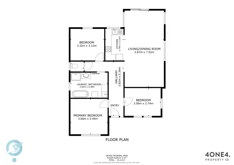 Floorplan of Homely house listing, 1/104 Chapel Street, Glenorchy TAS 7010
