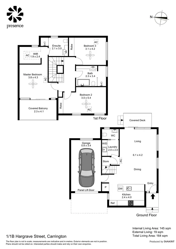 Floorplan of Homely unit listing, 1/1B Hargrave Street, Carrington NSW 2294