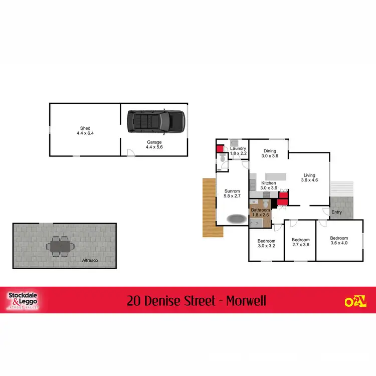 Floorplan of Homely house listing, 20 Denise Street, Morwell VIC 3840