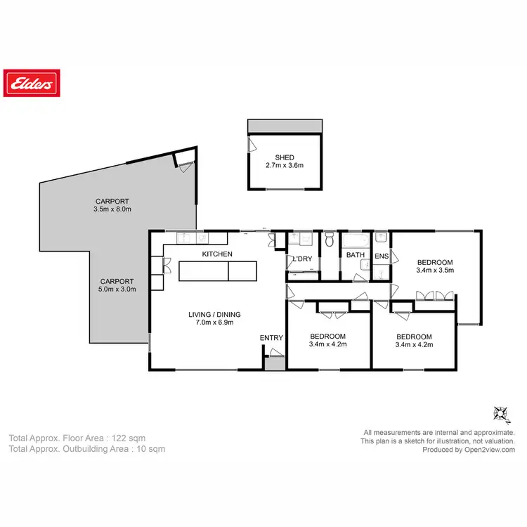 Floorplan of Homely house listing, 55 Binalong Road, Mornington TAS 7018