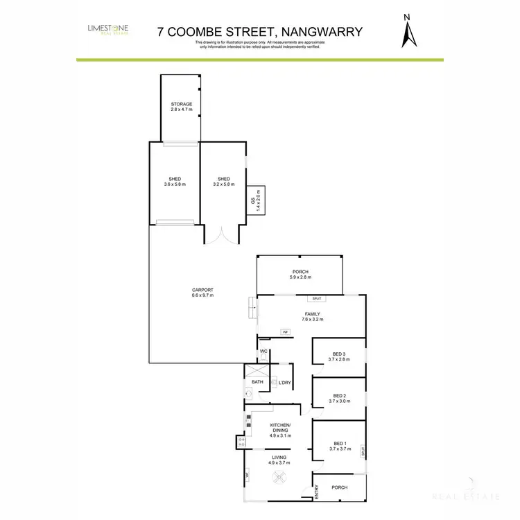 Floorplan of Homely house listing, 7 Coombe Street, Nangwarry SA 5277