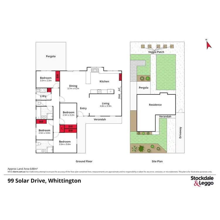 Floorplan of Homely house listing, 99 Solar Drive, Whittington VIC 3219