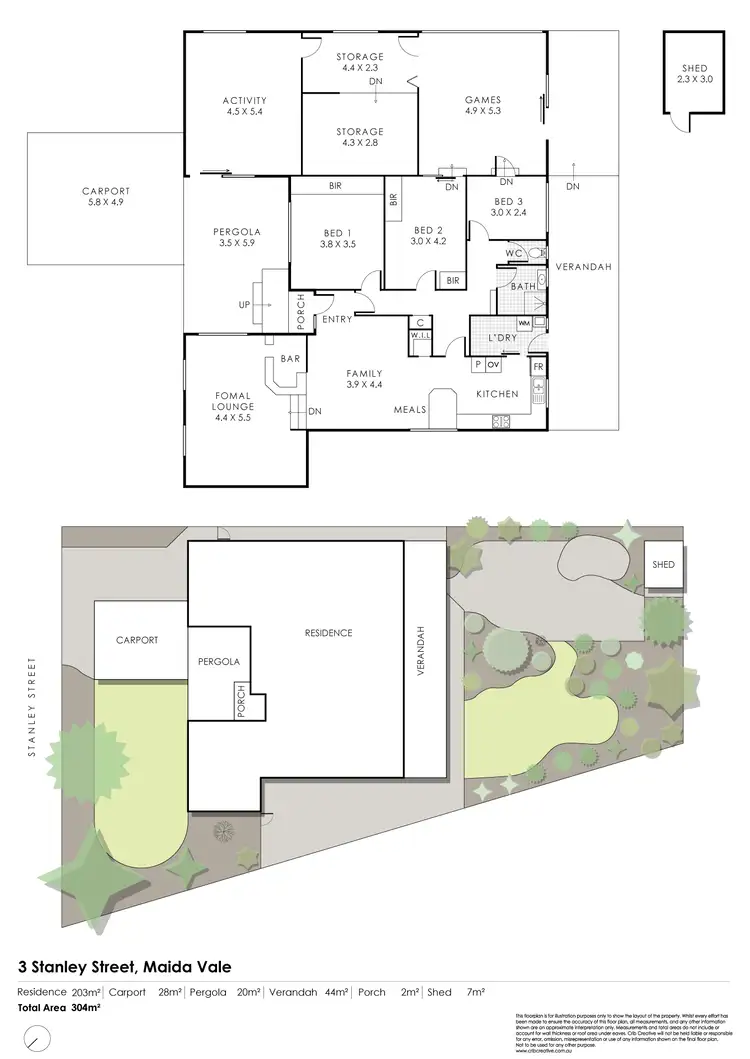 Floorplan of Homely house listing, 3 Stanley Street, Maida Vale WA 6057