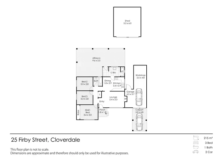 Floorplan of Homely house listing, 25 Firby Street, Cloverdale WA 6105