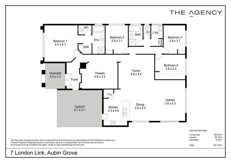 Floorplan of Homely house listing, 7 London Link, Aubin Grove WA 6164