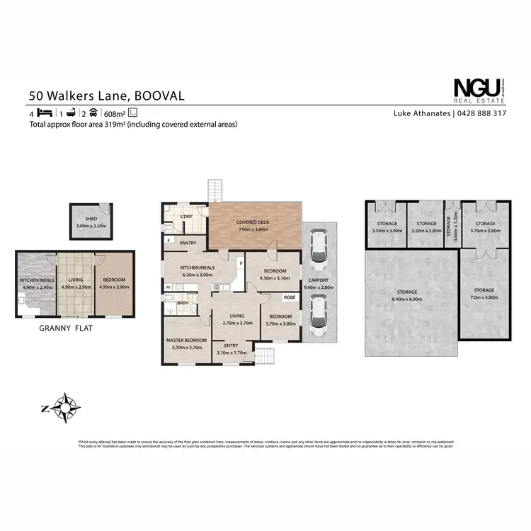 Floorplan of Homely house listing, 50 Walkers Lane, Booval QLD 4304