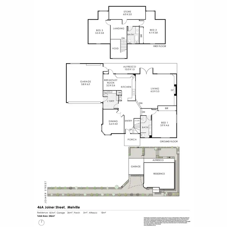 Floorplan of Homely house listing, 46a Joiner Street, Melville WA 6156