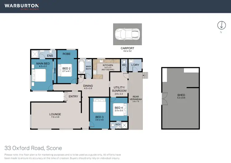 Floorplan of Homely house listing, 33 Oxford Road, Scone NSW 2337