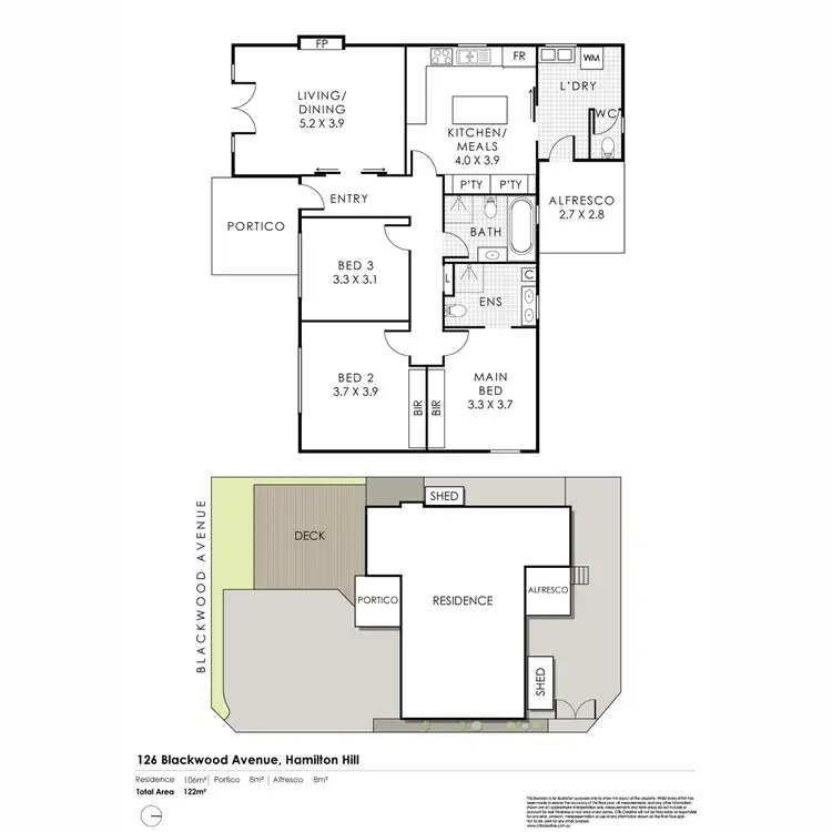 Floorplan of Homely house listing, 126 Blackwood Avenue, Hamilton Hill WA 6163