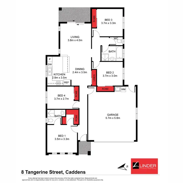 Floorplan of Homely house listing, 8 Tangerine Street, Caddens NSW 2747