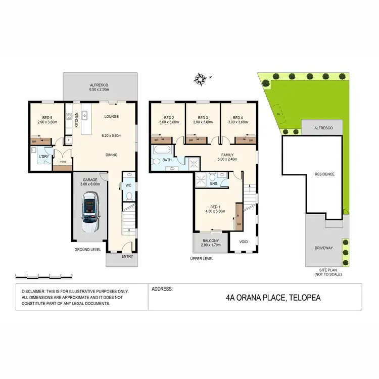 Floorplan of Homely semi-detached listing, 4A Orana Place, Telopea NSW 2117