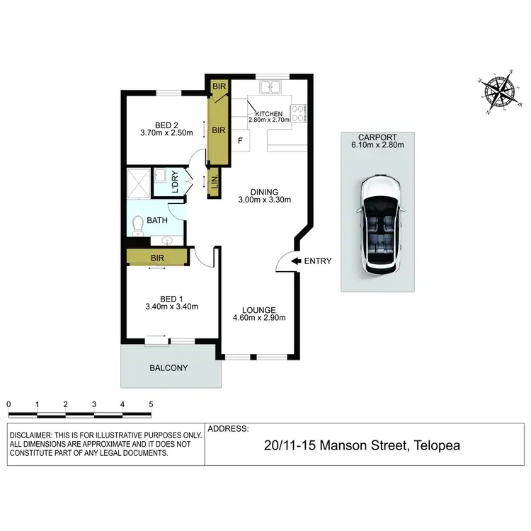 Floorplan of Homely unit listing, 20/11-15 Manson Street, Telopea NSW 2117