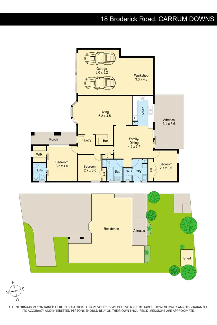 Floorplan of Homely house listing, 18 Broderick Road, Carrum Downs VIC 3201