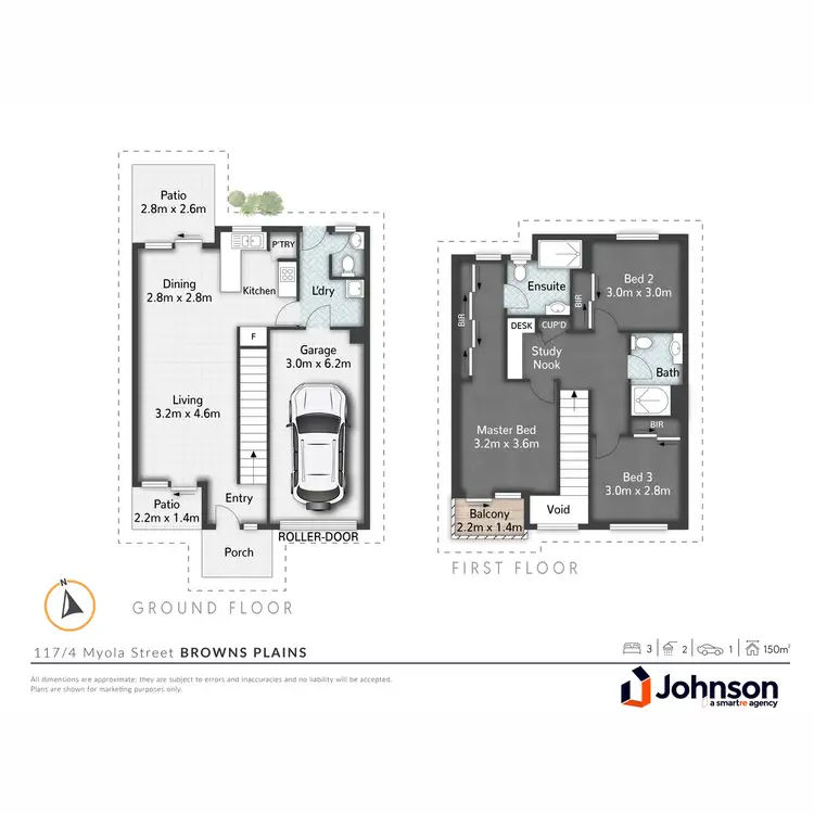 Floorplan of Homely townhouse listing, 117/4 Myola Street, Browns Plains QLD 4118