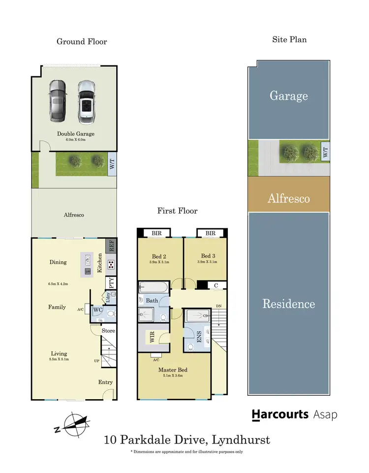 Floorplan of Homely townhouse listing, 10 Parkdale Drive, Lyndhurst VIC 3975