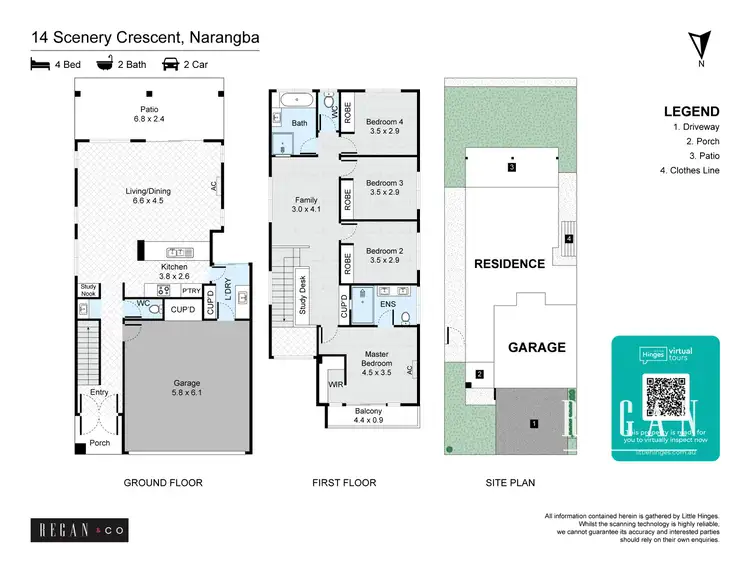 Floorplan of Homely house listing, 14 Scenery Crescent, Narangba QLD 4504